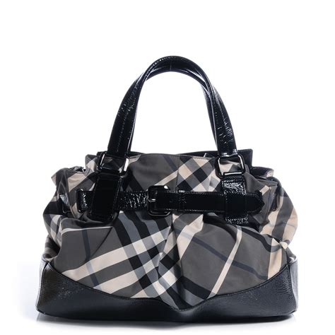 burberry tote leather|Burberry nylon tote black.